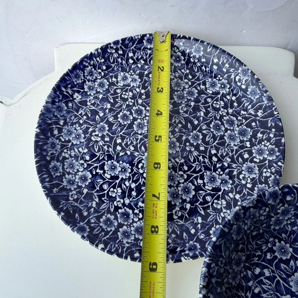 Royal Wessex Blue & White Floral Plate & Bowl Set Made in England B-11